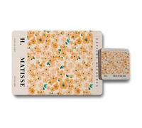Benjamin Tate Design H Matisse Papiers Decoupes Placemat And Coaster Set Floral Artwork On Wood Bottom Limited Edition
