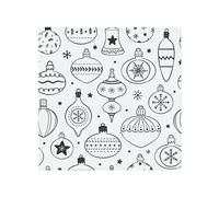 Benjamin Tate Design Hand Drawn Christmas Decorations Dining Splash Back in Natural Benjamin Tate Design Natural