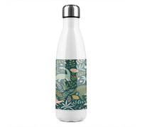 Benjamin Tate Design Hand Drawn Dinosaurs And Tropical Leaves And Flowers. Designer Stainless Steel Bottle Designer Style