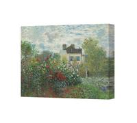 Benjamin Tate Design Handmade Uk Floral Garden Canvas Art Print With Deep Wooden Frame