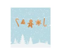 Benjamin Tate Design Hanging Ginger Breads Dining Splash Back in Natural Benjamin Tate Design Natural