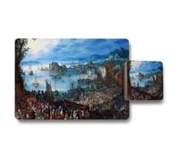 Benjamin Tate Design Harbor Scene Placemats And Coasters Set With Historic Seascape Artwork
