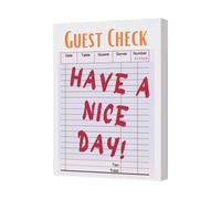 Benjamin Tate Design Have A Nice Day Guest Check Canvas Art Print Uk Handmade