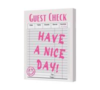 Benjamin Tate Design Have A Nice Day Pink Canvas Print On Deep Wood Frame Uk Handmade