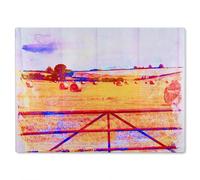 Benjamin Tate Design Hay Bale Vibe Glass Chopping Board in Natural Benjamin Tate Design Natural
