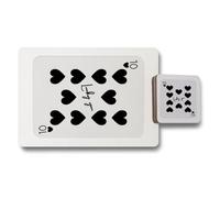 Benjamin Tate Design Hearts Placemat And Coaster Set Of Twelve In Luxury Artwork Collection With Wood Bottom Limited Edition