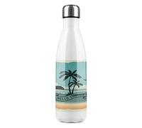 Benjamin Tate Design Hello Summer Stainless Steel Bottle in Natural Benjamin Tate Design Natural