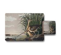 Benjamin Tate Design Heron In Reeds By The Riverbank Placemats And Coaster Set