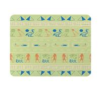 Benjamin Tate Design Hieroglyphic Egyptian Language Symbols Blanket in Natural | Size: 120 cm x 150 cm Benjamin Tate Design Natural 120 cm x 150 cm