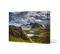 Benjamin Tate Design Highland, Scotland Slim Style Canvas Print 30X40Cm , 15mm Slim Real Wood.