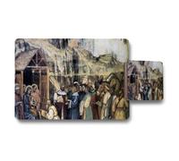 Benjamin Tate Design Historic Nativity Scene Placemats And Coasters Set
