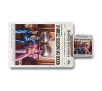 Benjamin Tate Design Holiday Chronicles Placemat And Coaster Set With Designer Artwork And Wood Backing Limited Edition