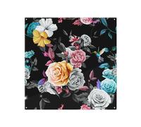 Benjamin Tate Design Humming Bird Roses Peony With Leaves Splash Back in Natural Benjamin Tate Design Natural