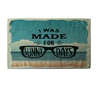 Benjamin Tate Design I Was Made For Sunny Days Soft Bath Towel in Blue Benjamin Tate Design Blue