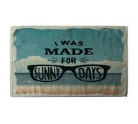 Benjamin Tate Design I Was Made For Sunny Days Stylish KitchenTowel in Blue Benjamin Tate Design Blue