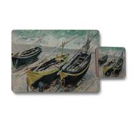 Benjamin Tate Design Impressionist Boat Scene Placemats And Coaster Set Artwork