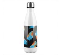 Benjamin Tate Design Imprints Boho Feathers Stainless Steel Bottle Designer Style