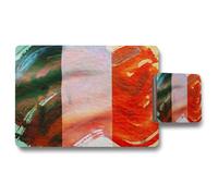 Benjamin Tate Design irish flag placemat coaster set in Natural Benjamin Tate Design Natural