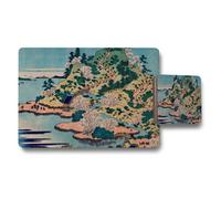 Benjamin Tate Design Japanese Ukiyoe Landscape Placemats And Coaster Set