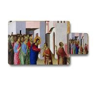 Benjamin Tate Design Jesus Healing The Blind Man Placemats And Coasters Set For Dining