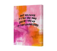 Benjamin Tate Design Just Because It Takes Time Inspirational Canvas Art Print Quote