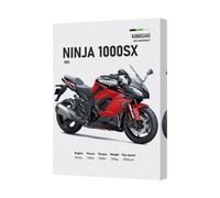 Benjamin Tate Design Kawasaki Ninja 1000Sx Canvas Wall Art Print With Deep Wooden Frame