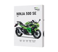 Benjamin Tate Design Kawasaki Ninja 500 Se Canvas Wall Art Print Uk Handmade Decor