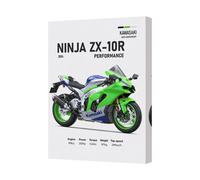 Benjamin Tate Design Kawasaki Ninja Zx10R Canvas Print Framed Wall Art Decor