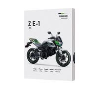 Benjamin Tate Design Kawasaki Ze1 Electric Naked Motorcycle Canvas Art Print