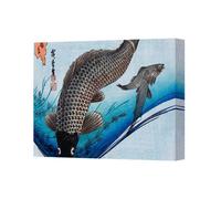 Benjamin Tate Design Koi Fish Canvas Wall Art Print Japanese Style Underwater Scene 4232