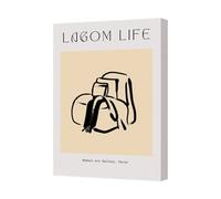 Benjamin Tate Design Lagom Life Abstract Canvas Wall Art Modern Gallery Print
