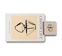Benjamin Tate Design Lagom Life Placemat And Coaster Set Designer Artwork Collection Limited Edition Prestige