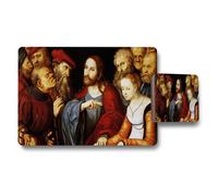Benjamin Tate Design Last Supper Placemats And Coaster Set Featuring Leonardo Da Vinci