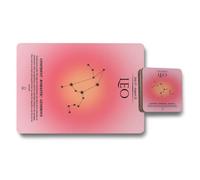 Benjamin Tate Design Leo Zodiac Placemat And Coaster Set Constellation Artwork Wood Bottom Limited Edition
