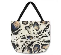 Benjamin Tate Design Leopard Print With Blue Tote Bat Designer Style