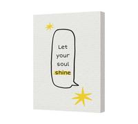 Benjamin Tate Design Let Your Soul Shine Canvas Print Wall Art Handmade In The Uk
