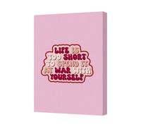 Benjamin Tate Design Life Is Too Short To Spend It At War With Yourself Canvas Art Print