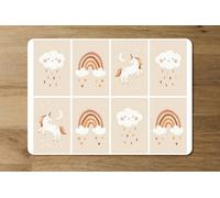 Benjamin Tate Design Limited Legacy Designer Set Of 12 Placemat And Coaster With Wood Backing And Designer Artwork