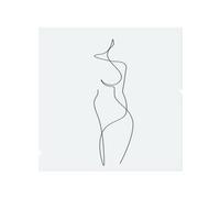 Benjamin Tate Design Line Art Drawing Of Woman Designer Splash Back Designer Style