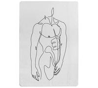Benjamin Tate Design Line Art Of Male Body Designer Special Soft Home Rug