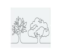 Benjamin Tate Design Line Drawing Of Trees Designer Splash Back Designer Style