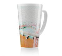 Benjamin Tate Design London Eye Veiw Orange Latte Mug, Stunning Designer Mug Fit For Any Home, Treat Yourself Or A Loved One