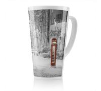 Benjamin Tate Design London Snow Dining Latte Mug, Stunning Designer Mug Fit For Any Home, Treat Yourself Or A Loved One