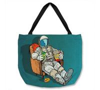 Benjamin Tate Design Loneliness In Space. Pop Art Retro Designer Tote Bat Designer Style