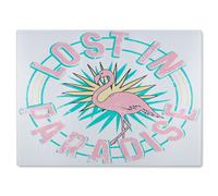 Benjamin Tate Design Lost In Paradise Glass Chopping Board