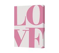 Benjamin Tate Design Love Pink Canvas Art Print Contemporary Wall Decor Made In Uk