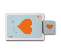 Benjamin Tate Design Lucky Cowgirl Placemats And Coasters Set - Limited Edition, High End Print Technology On Wood Base, Designer Artwork