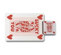 Benjamin Tate Design Lucky You Placemats And Coasters Set Designer Artwork With Wood Bottom Limited Edition High End Print Technology