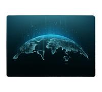 Benjamin Tate Design Map Of The Planet Rug in Natural | Size: Large Benjamin Tate Design Natural Large