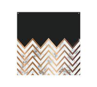 Benjamin Tate Design Marble Zig Zag Pattern Splash Back in Natural Benjamin Tate Design Natural